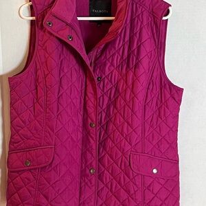 Talbots Fuchsia Quilted Vest for Women